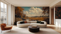 Contemporary Multi Color wallpaper for Living Room