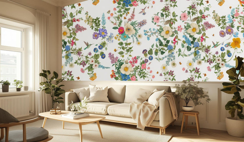 Contemporary Multi Color wallpaper for Living Room