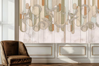 Contemporary Multi Color wallpaper for Living Room