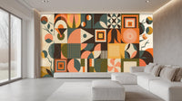 Contemporary Multi Color wallpaper for Living Room