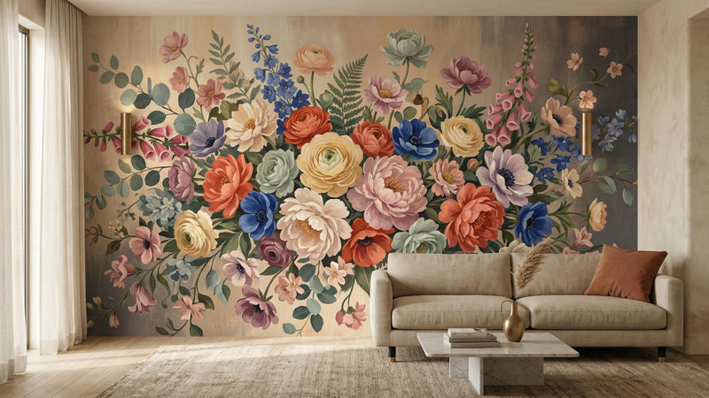 Contemporary Multi Color wallpaper for Living Room