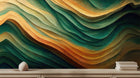 Contemporary Multi Color wallpaper for Living Room