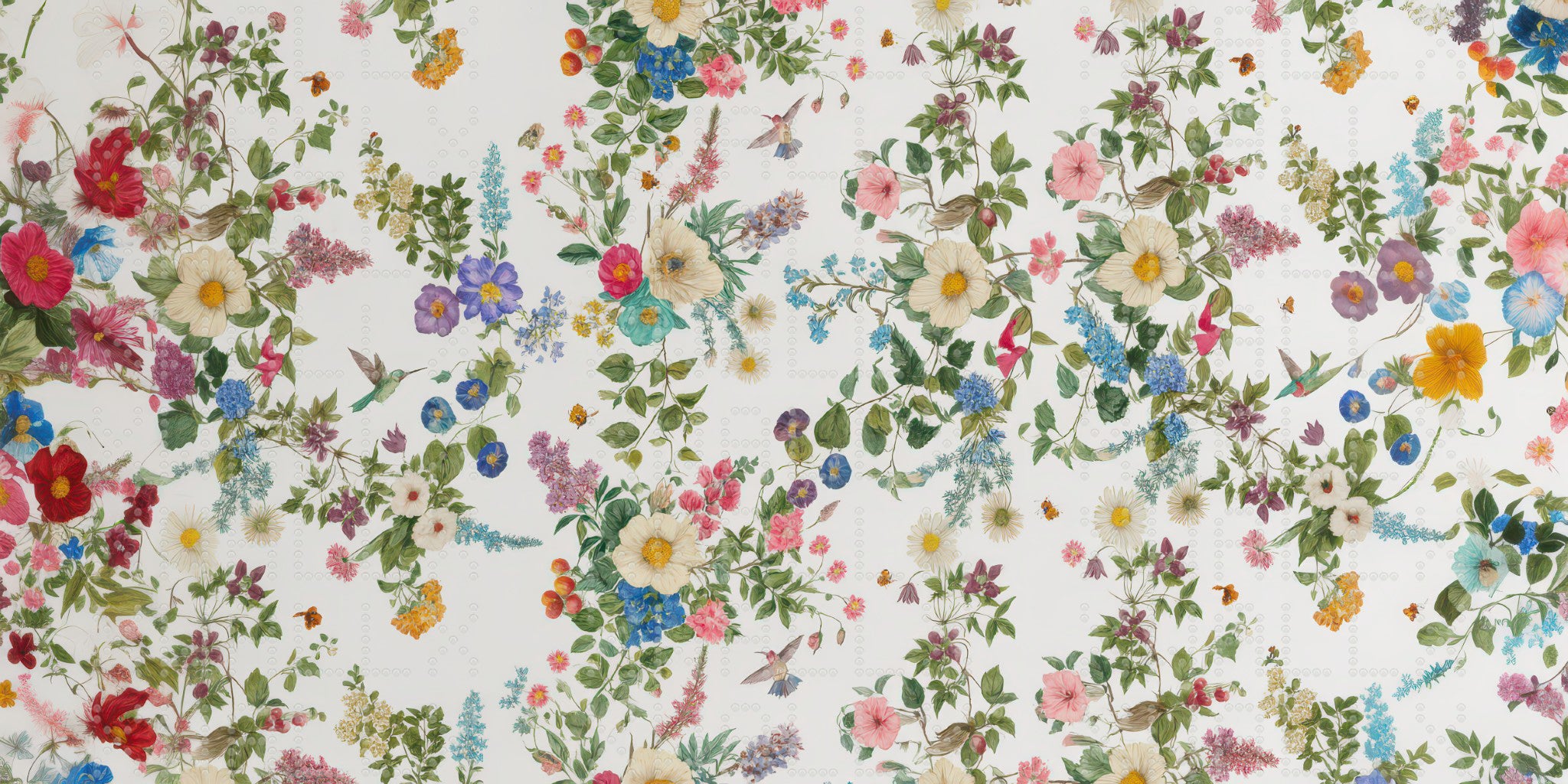 Whimsical Floral Symphony Wallpaper