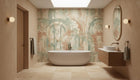 Banyo için Modern Çok Renkli duvar kağıdı