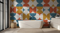 Banyo için Modern Çok Renkli duvar kağıdı