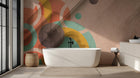 Banyo için Modern Çok Renkli duvar kağıdı