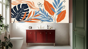 Modern Multi Color wallpaper for Bathroom