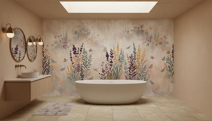 Modern Multi Color wallpaper for Bathroom