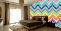 Modern Multi Color wallpaper for Bedroom