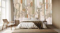 Modern Multi Color wallpaper for Bedroom