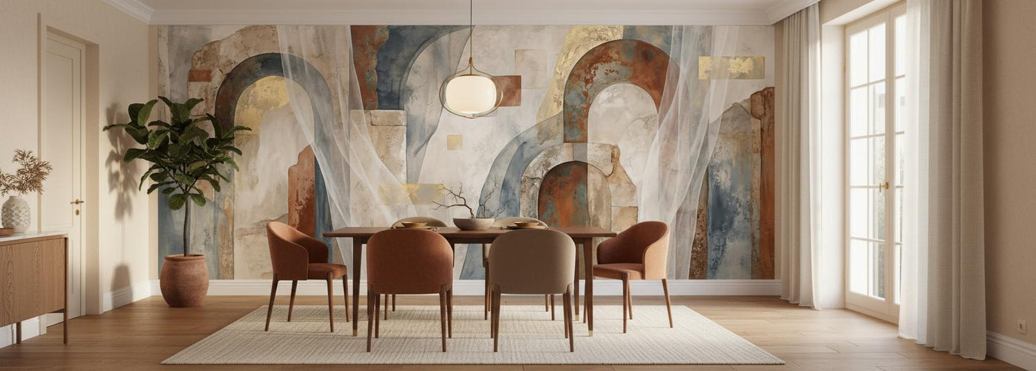 Modern Multi Color wallpaper for Dining Room