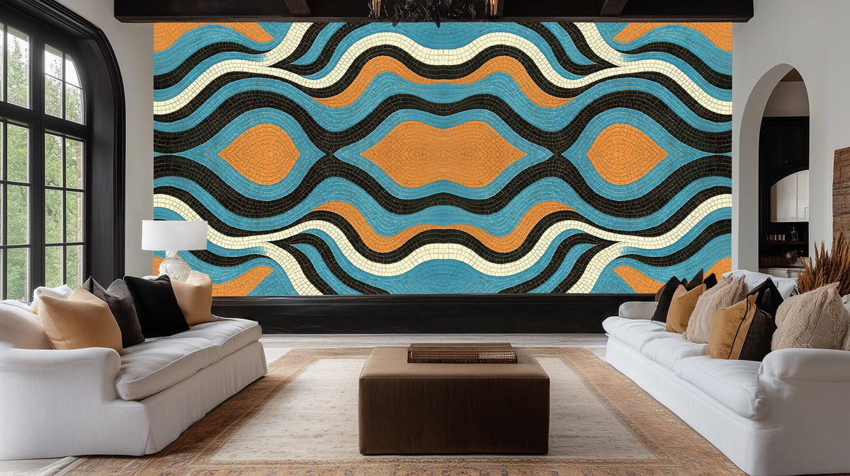 Modern Multi Color wallpaper for Living Room