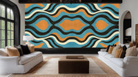 Modern Multi Color wallpaper for Living Room