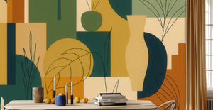 Modern Multi Color wallpaper for Living Room