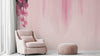 Dusky Pink Abstract Drip Wallpaper