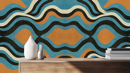 Modern Multi Color wallpaper for Living Room