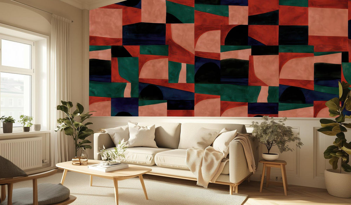 Modern Multi Color wallpaper for Living Room