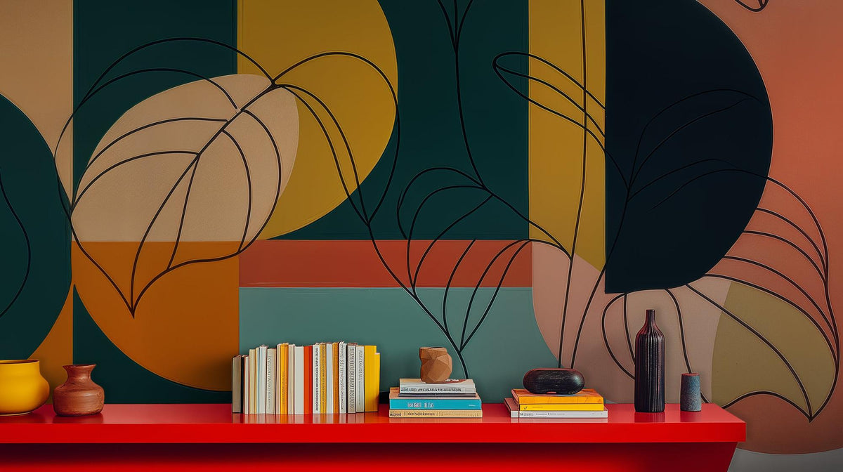 Modern Multi Color wallpaper for Living Room