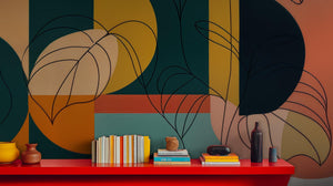 Modern Multi Color wallpaper for Living Room