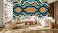 Modern Multi Color wallpaper for Living Room