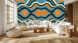 Modern Multi Color wallpaper for Living Room