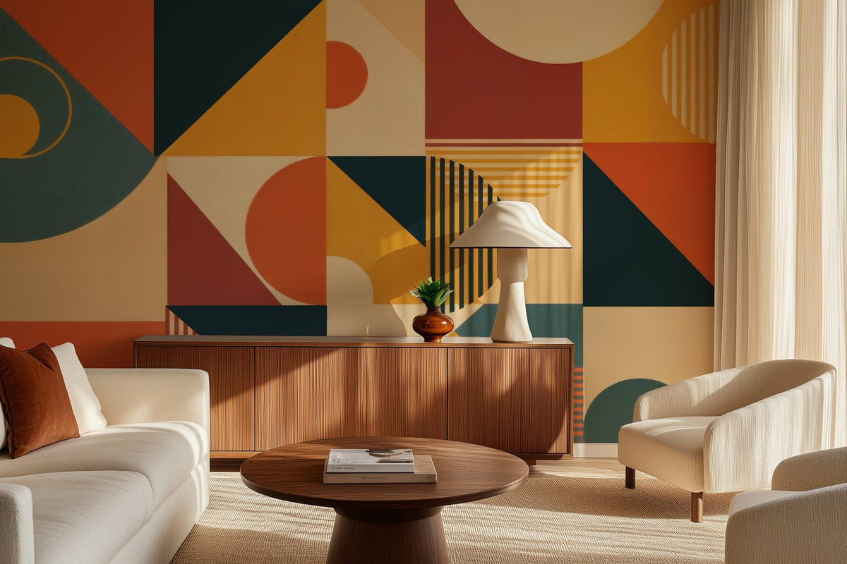 Modern Multi Color wallpaper for Living Room