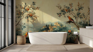 Traditional Multi Color wallpaper for Bathroom
