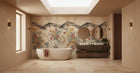 Traditional Multi Color wallpaper for Bathroom