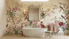 Blooming Garden Birds Wallpaper