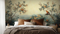 Traditional Multi Color wallpaper for Bedroom
