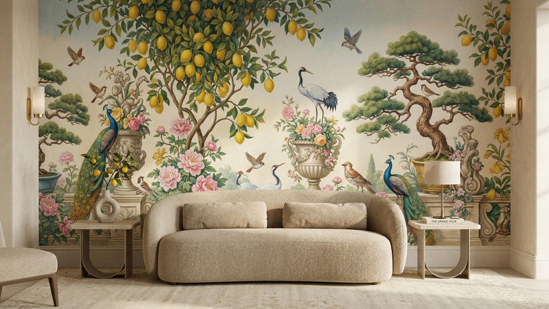 Traditional Multi Color wallpaper for Dining Room