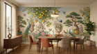 Traditional Multi Color wallpaper for Dining Room