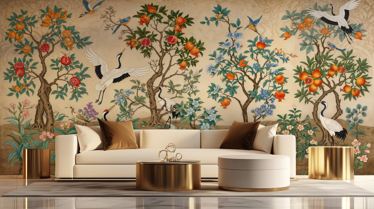 Traditional Multi Color wallpaper for Dining Room