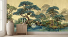 Traditional Multi Color wallpaper for Living Room