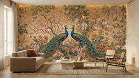 Traditional Multi Color wallpaper for Living Room
