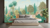 Tropical Multi Color wallpaper for Bedroom