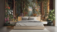 Tropical Multi Color wallpaper for Bedroom