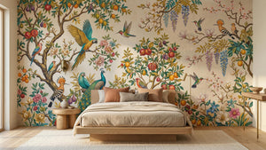 Tropical Multi Color wallpaper for Bedroom