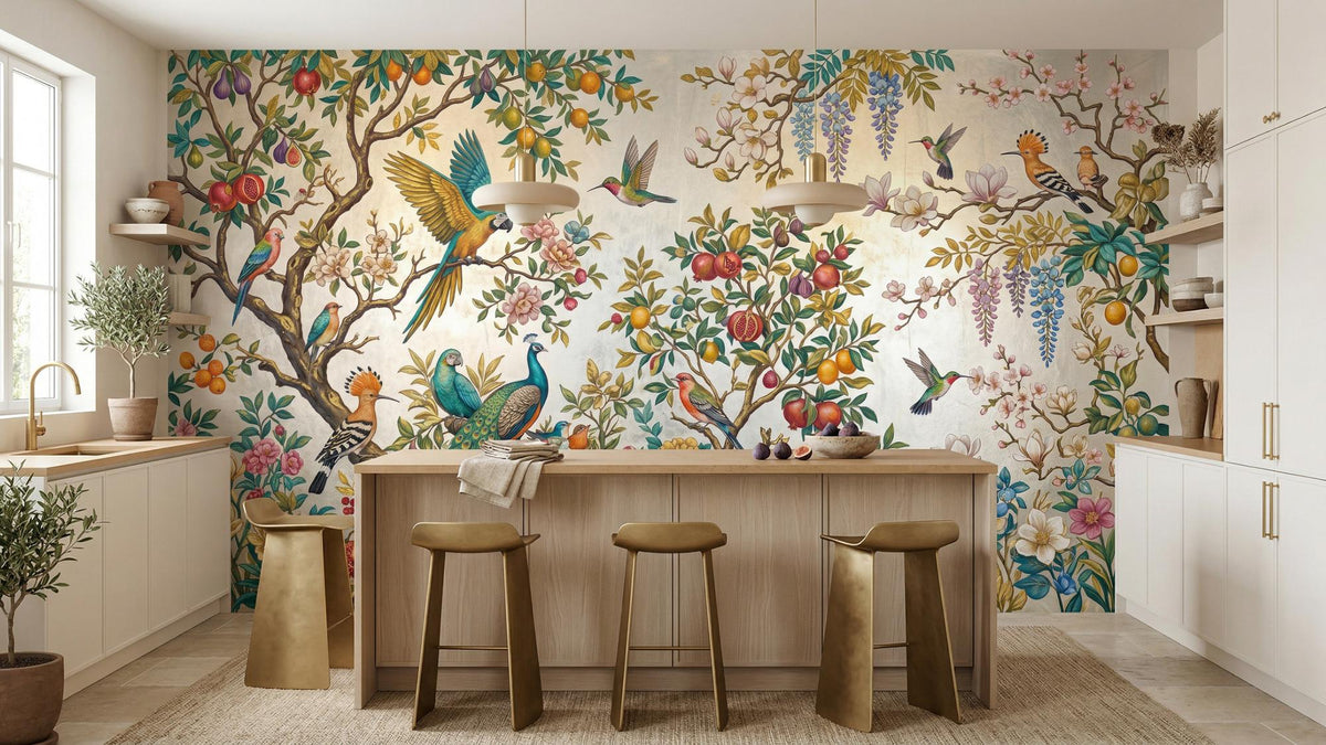 Tropical Multi Color wallpaper for Kitchen