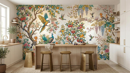 Tropical Multi Color wallpaper for Kitchen