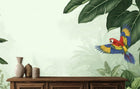 Tropical Multi Color wallpaper for Living Room