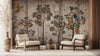Tropical Bird and Citrus Tree Wallpaper