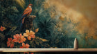 Tropical Multi Color wallpaper for Living Room