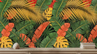 Tropical Multi Color wallpaper for Living Room