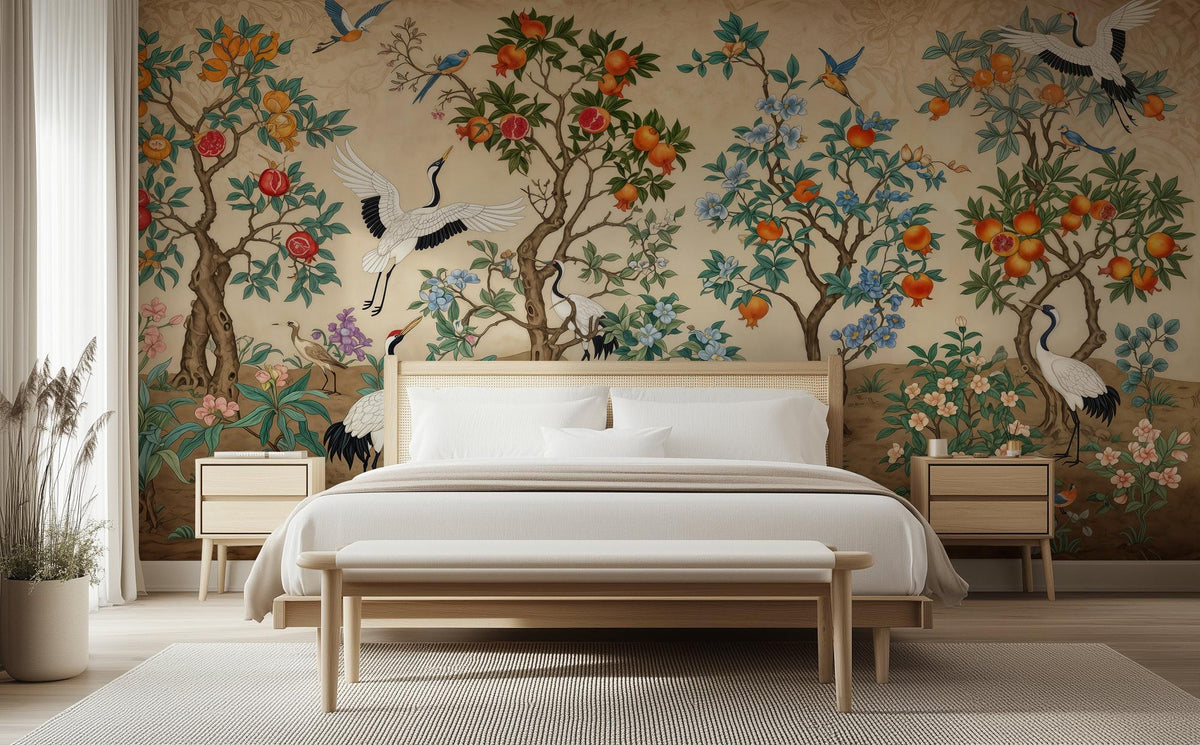 Vintage Multi Color wallpaper for Bedroom