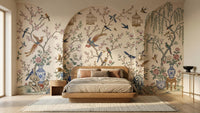 Vintage Multi Color wallpaper for Bedroom