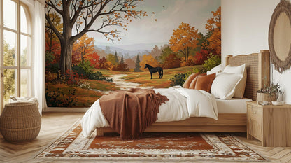 Vintage Multi Color wallpaper for Bedroom