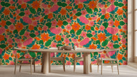 Vintage Multi Color wallpaper for Dining Room