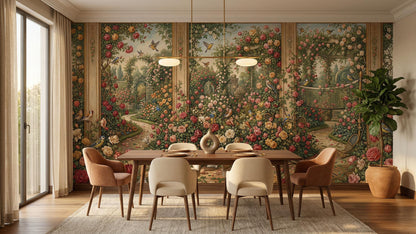 Vintage Multi Color wallpaper for Dining Room