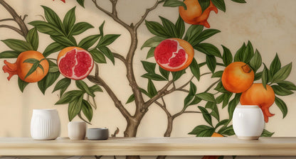 Vintage Multi Color wallpaper for Dining Room